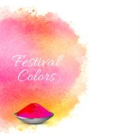 ilustração de fundo abstrato colorido feliz Holi vetor