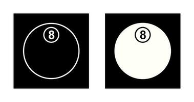 ícone exclusivo de vetor de oito bolas