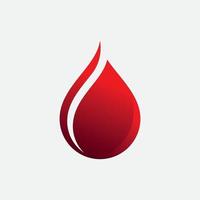 ilustração vetorial de logotipo de sangue vetor