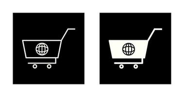 ícone de vetor de compras global exclusivo