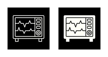 ícone de vetor de monitor de frequência cardíaca