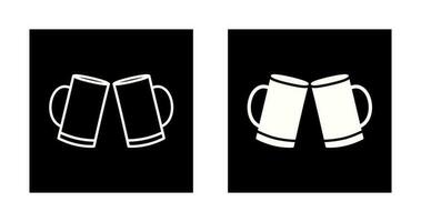ícone de vetor de brinde de cervejas