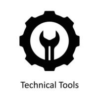 técnico Ferramentas vetor sólido ícone Projeto ilustração. do utilizador interface símbolo em branco fundo eps 10 Arquivo