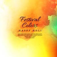 Feliz Holi festival celebração fundo colorido vetor