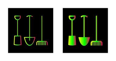 ícone de vetor de ferramentas de jardinagem
