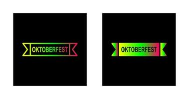 ícone de vetor de banner da oktoberfest
