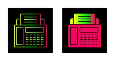 ícone de vetor de máquina de fax