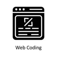 rede codificação vetor sólido ícone Projeto ilustração. do utilizador interface símbolo em branco fundo eps 10 Arquivo