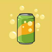 efervescente fresco laranja com sabor beber ilustração vetor