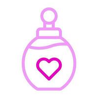 perfume ícone duocolor Rosa cor mãe dia símbolo ilustração. vetor
