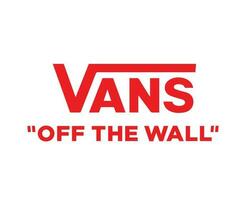 vans fora a parede marca logotipo vermelho símbolo Projeto ícone abstrato vetor ilustração