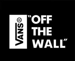 vans fora a parede marca símbolo branco logotipo roupas Projeto ícone abstrato vetor ilustração com Preto fundo