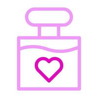 perfume ícone duocolor Rosa cor mãe dia símbolo ilustração. vetor