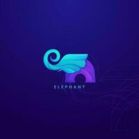 logotipo Projeto elefante modelo logotipo vetor