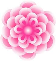 lustroso flor elemento dentro Rosa cor. vetor