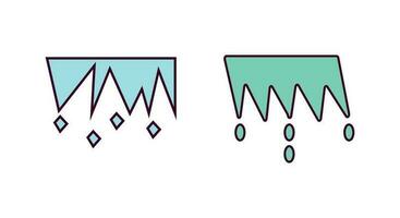 estalactite ícone vetor ilustração. estalactite linear cor ícone