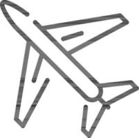 ilustração do avião ícone. vetor
