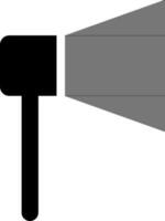 Preto e branco ilustração do megafone ícone. vetor