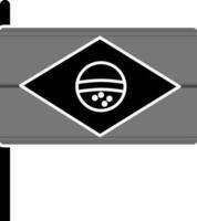 ícone da bandeira do brasil vetor