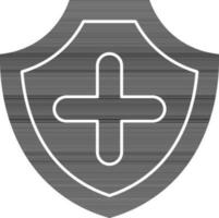 ícone de escudo médico vetor