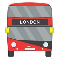 Londres vermelho ônibus vetor ilustração isolado em branco fundo