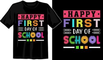 bem-vinda costas para escola lindo crianças tipografia t camisa Projeto - costas para escola t camisa pronto para impressão pró vetor