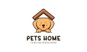 animais de estimação casa vetor logotipo Projeto ilustração