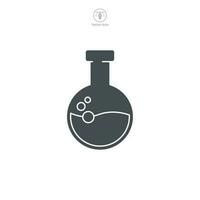 química frasco. químico teste tubo ícone símbolo modelo para gráfico e rede Projeto coleção logotipo vetor ilustração