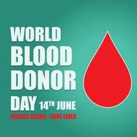projeto de ilustração vetorial do dia mundial do doador de sangue vetor