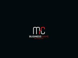 mínimo mc logotipo ícone, criativo mc logotipo carta Projeto para o negócio vetor