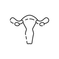 mulher gravidez, nascimento e mais. fino linha ícone, vetor ilustração. esperma, célula e ovário.