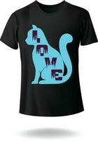 amor gato mama tipografia vetor camiseta Projeto para animal amante eps 10