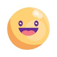 feliz sorrir emoticon social meios de comunicação vetor