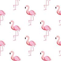 padrão de flamingo sem costura fofo vetor