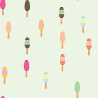 Seamless pattern background com sorvete vetor