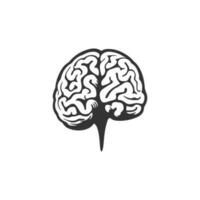 humano cérebro para médico, genética e cuidados de saúde Projeto ou idéia do logotipo vetor