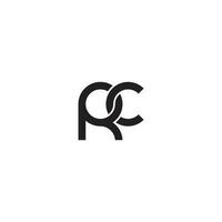 cartas rc monograma logotipo Projeto vetor