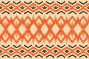 étnico ikat tecido padronizar geométrico estilo.africano ikat bordado étnico oriental padronizar Castanho creme fundo. resumo,vetor,illustration.for textura,vestuário,scraf,decoração,tapete,seda. vetor