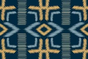 étnico ikat tecido padronizar geométrico estilo.africano ikat bordado étnico oriental padronizar marinha azul fundo. resumo,vetor,illustration.for textura,vestuário,scraf,decoração,tapete,seda. vetor