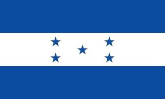 ilustração vetorial da bandeira de honduras vetor