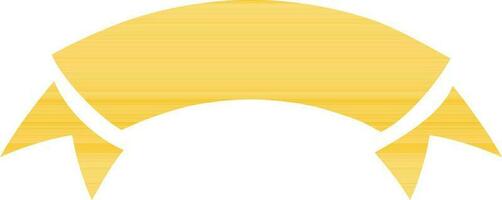 plano ilustração do uma amarelo fita. vetor