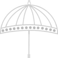 plano ilustração do a guarda-chuva. vetor