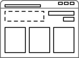 plano ilustração do página da web modelo layout. vetor