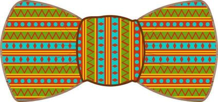 plano ilustração do colorida arco gravata. vetor