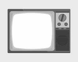 tv antiga em design plano vetor