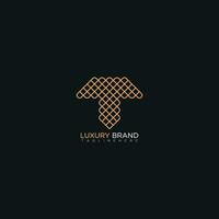 branding identidade corporativo vetor linha arte logotipo t Projeto