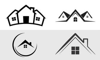 casa logotipo conjunto vetor Projeto ilustração