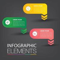 infográficos modernos de banner de modelo de caixa de texto vetor