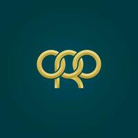 cartas oro monograma logotipo Projeto vetor