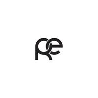 cartas ré monograma logotipo Projeto vetor